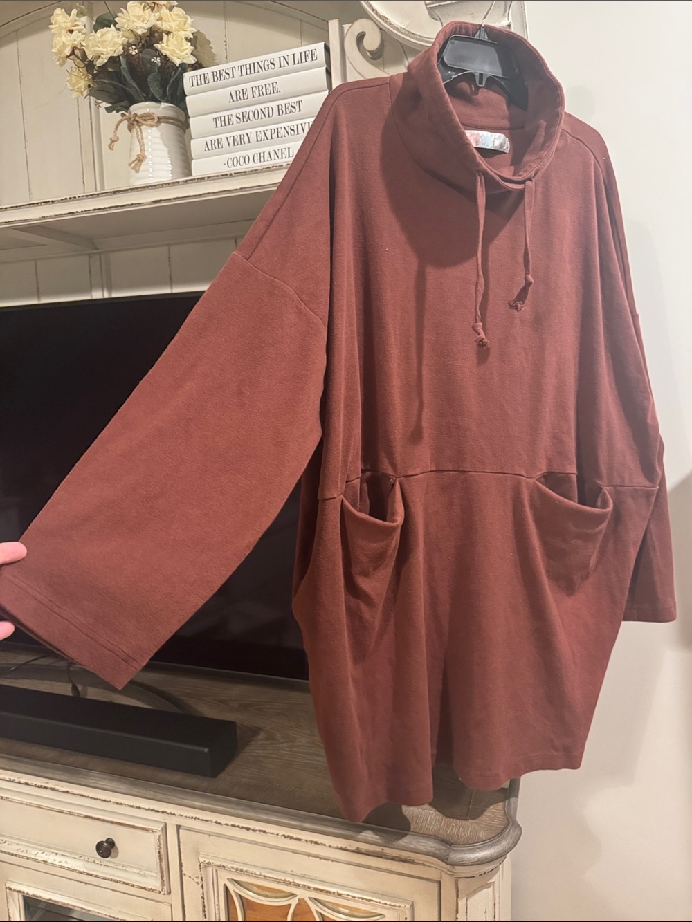 FP Beach Oversized Cowl Neck Hoodie
